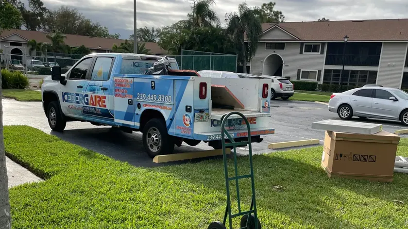 New residential AC system installed by Iceberg Aire in Fort Myers Florida